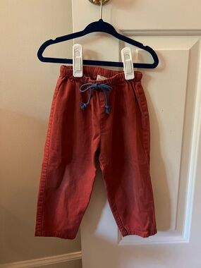 Oso & Me Bowie Pants Kids Rust Red Drawstring Casual Pants